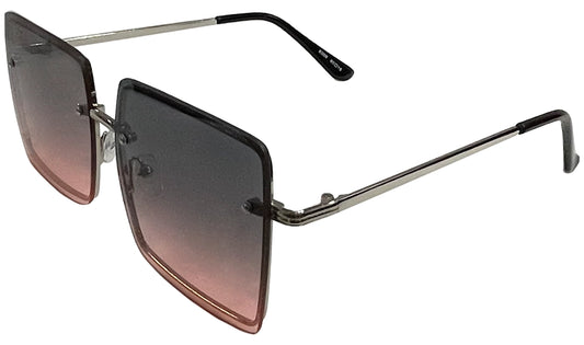 Black And Orange Gradient Women sunglasses