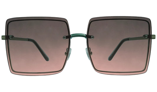 Black And Orange Gradient Women sunglasses