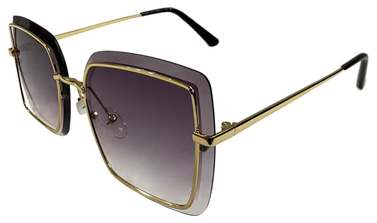 Black And Puple Gradient Women Sunglasses