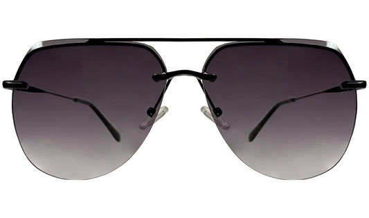 Black Frame with Purple Gradient Aviator