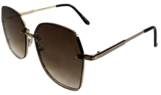 Black and Brown Gradient Women Sunglasses