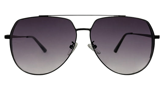Black and Purple Aviator Sunglasses