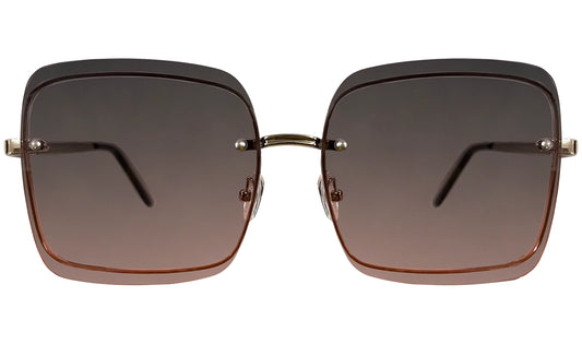 Black and orange Gradient Women Sunglasses