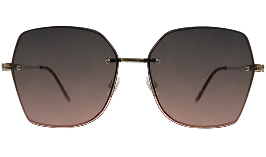 Black and orange Gradient Women Sunglasses