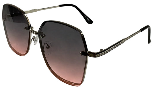 Black and orange Gradient Women Sunglasses