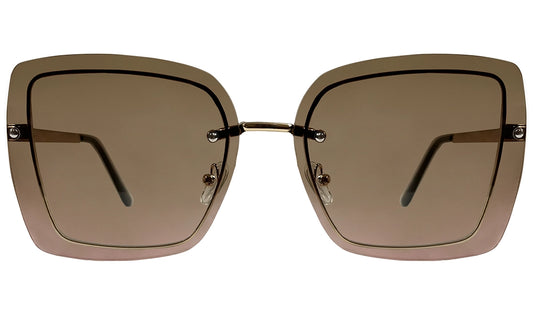 Brown Gradient Women Sunglasses
