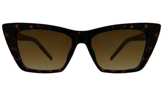 Havana with Yellow Gradient UV Cateye Sunglasses