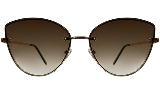 Dark Brown Gradient Cat eye Sunglasses
