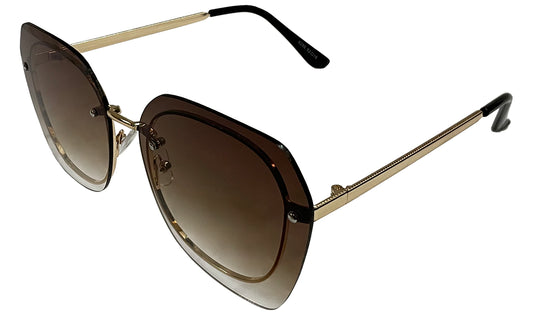 Dark Brown Gradient Women Sunglasses