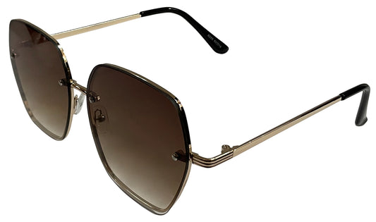 Dark Brown Gradient Women Sunglasses