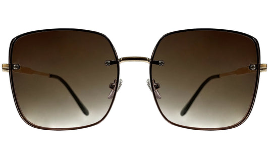 Dark Brown Gradient Women Sunglasses