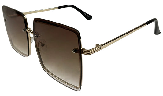 Dark Brown Gradient Women sunglasses