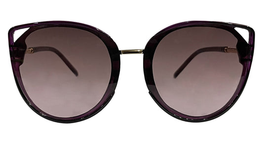 Glossy Black Cateye Sunglasses
