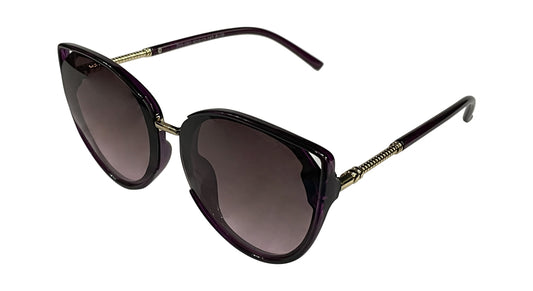 Glossy Black Cateye Sunglasses