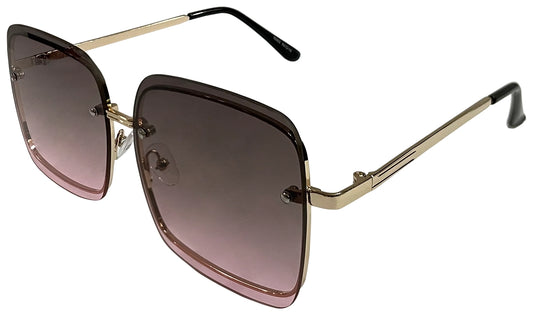 Gray And Pink Gradient Women Sunglasses
