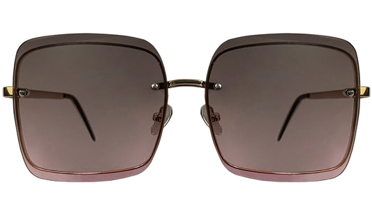 Gray And Pink Gradient Women Sunglasses