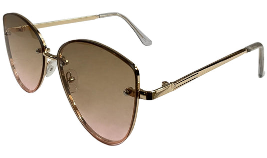 Light Brown Gradient Cat eye Sunglasses