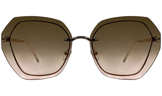 Light Brown Gradient Women Sunglasses