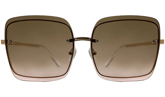 Light Brown Gradient Women Sunglasses