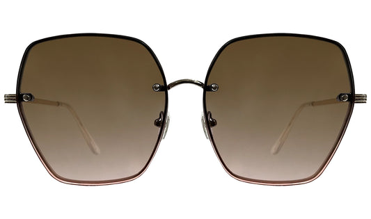 Light Brown Gradient Women Sunglasses