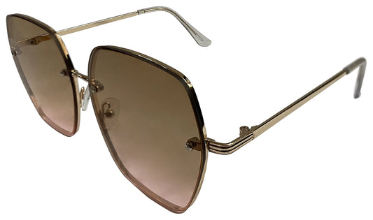 Light Brown Gradient Women Sunglasses