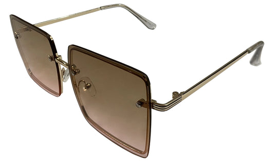 Light Brown Gradient Women sunglasses