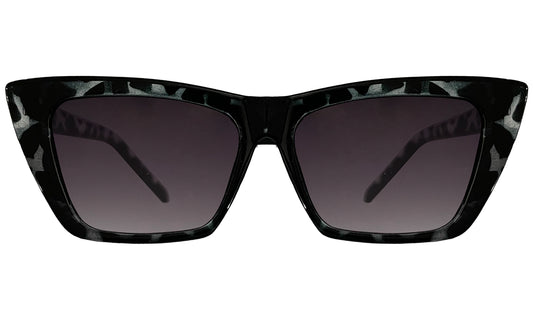 Black Havana with Purple Gradient UV Cateye Sunglasses