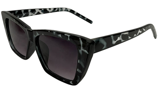 Black Havana with Purple Gradient UV Cateye Sunglasses