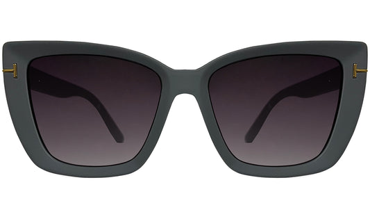 Purple Lens & Grey UV Protected Cateye Sunglasses