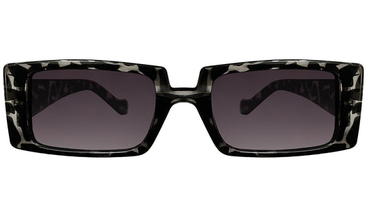 Black Havana UV Protected Rectangle Sunglasses