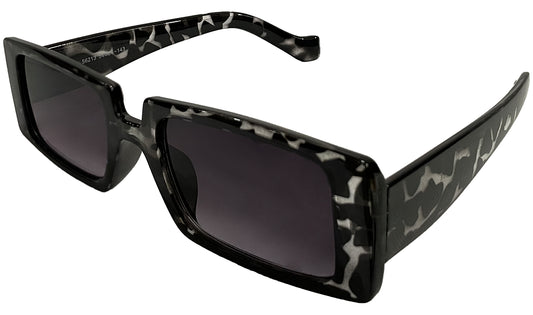 Black Havana UV Protected Rectangle Sunglasses