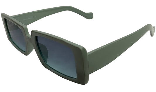 Sea Green & Blue Lens UV Rectangle Sunglasses