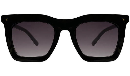 Unisex Purple Lens & Black UV Protected Square Sunglasses