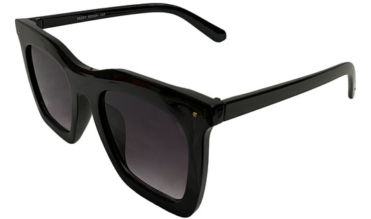 Unisex Purple Lens & Black UV Protected Square Sunglasses