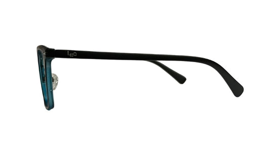 Matte Blue Rectangle Eyeglasses
