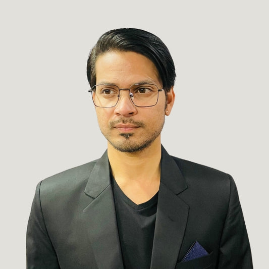 Gunmetal Rectangle Eyeglasses
