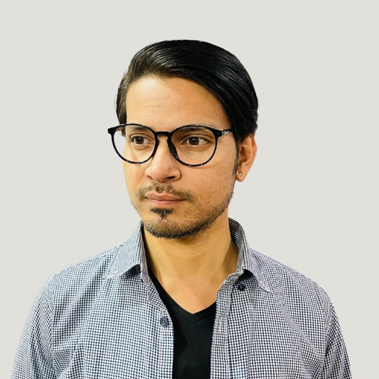 Glossy Black Round Eyeglasses
