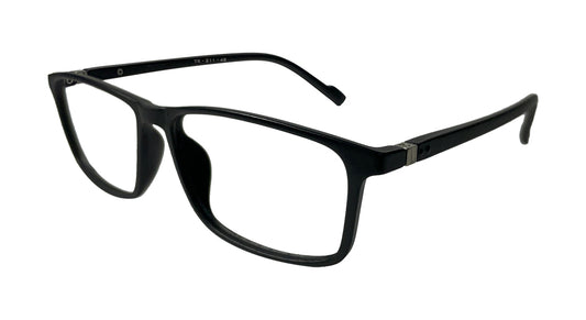 Black Rectangle Eyeglasses