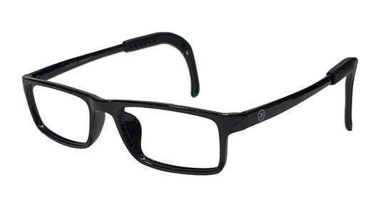 Glossy Black Kids Eyeglasses