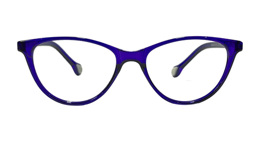 Purple Oval Eyeglasses