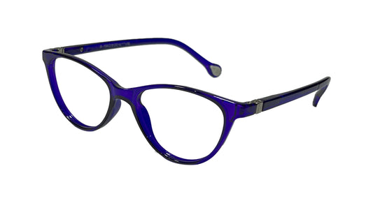 Purple Oval Eyeglasses