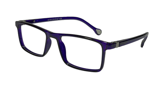 Dark Violet Rectangle Eyeglasses