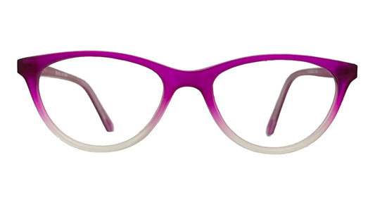 Purple & White Cateye Eyeglasses