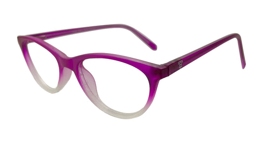 Purple & White Cateye Eyeglasses