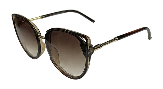 Brown Gradient Cateye Sunglasses
