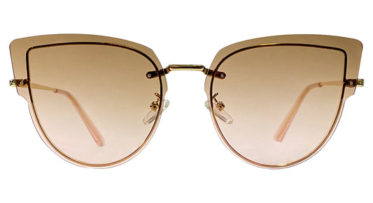 Brown Gradient Cateye Sunglasses