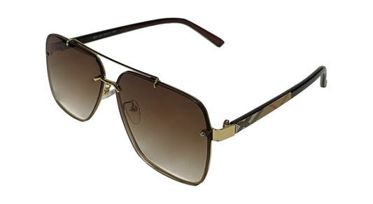 Retro Square Dark Brown Sunglasses