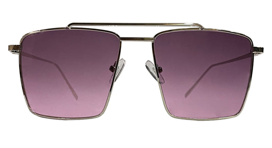 Full Rim Purple Square Sunglasses
