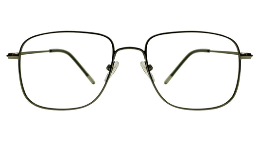 Square Gunmetal Eyeglasses