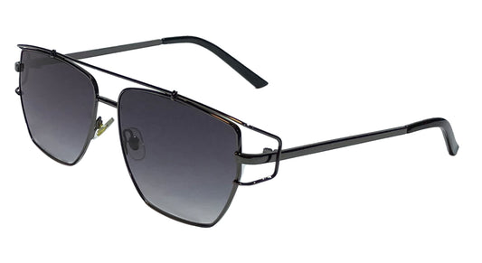 Gunmetal Frame with Blue Gradient Lenses